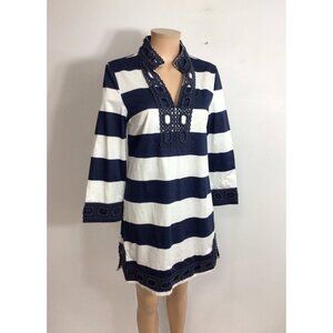 Hamtonite Nautical Tunic Dress Womens Small